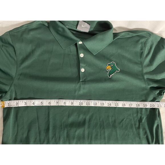 Nike Golf Dri Fit Mens Size Medium Green Polo Shirt Green Eagle Logo - Picture 9 of 12